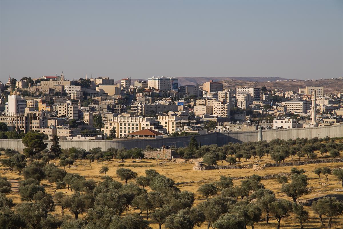 Bethlehem und die West Bank-Mauer