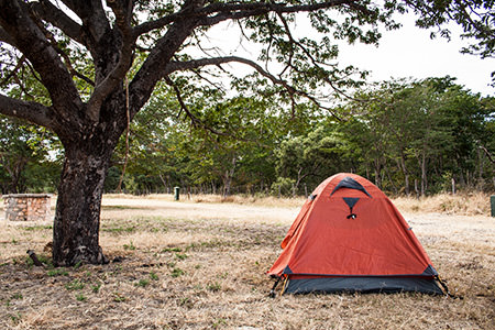Campsite im Hwange NP