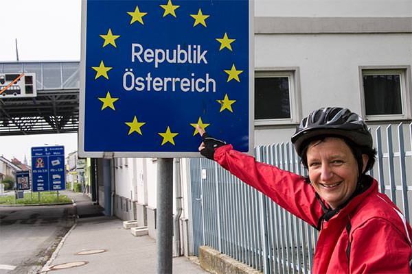 Grenzübertritt nach Österreich