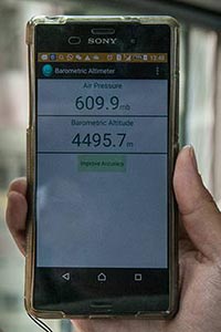 Höhenmesser-App