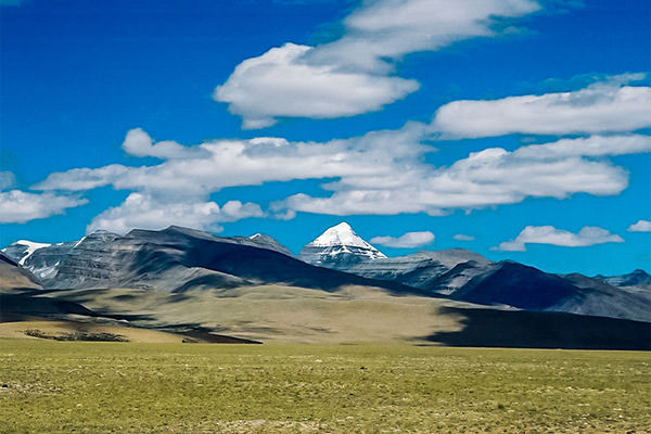 Erster Blick auf den Kailash