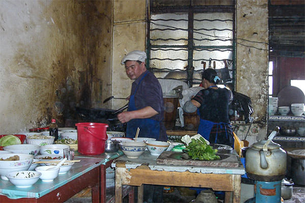 Nudel(suppen)küche in Xinjie