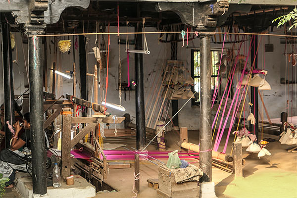 Weberei in Maheshwar
