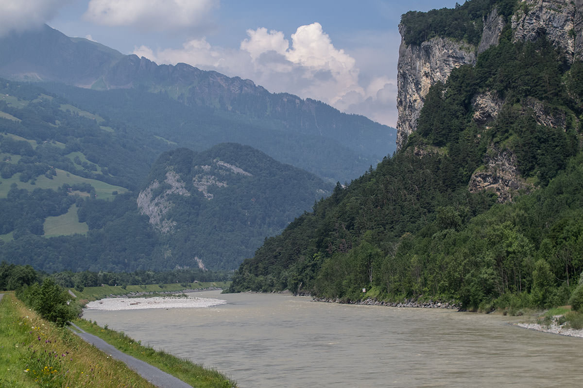 Dammradweg / Schweiz