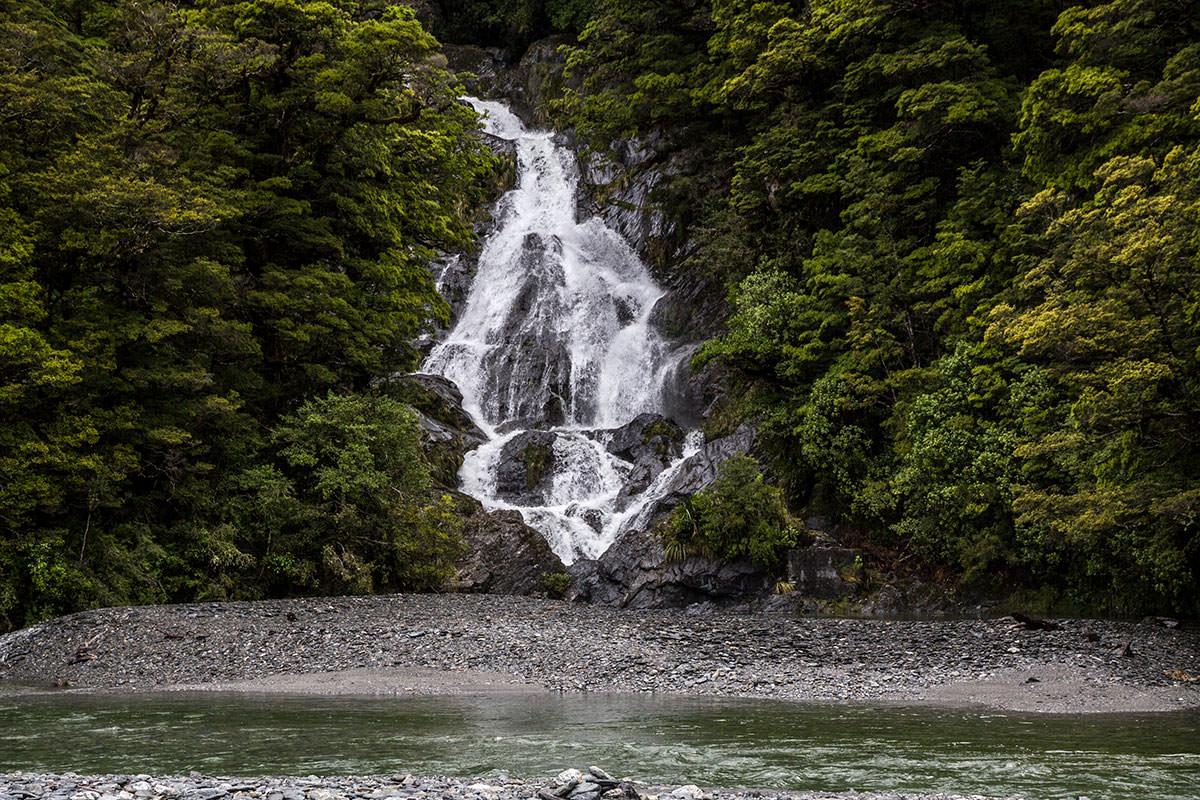 Fantail Wasserfall / Neuseeland