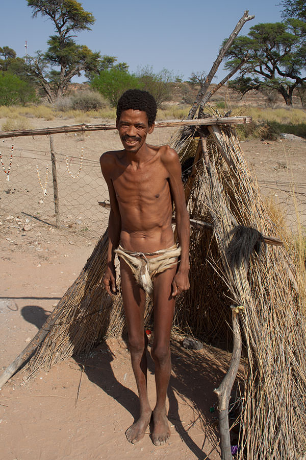 Kalahari-Buschmann / Südafrika