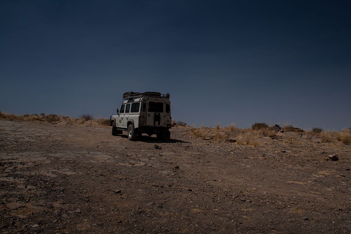 Nachtfahrt in Namibia